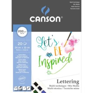 CANSON    Letteringblock         24x32cm 400109829 20 Blatt, natural white, 200g