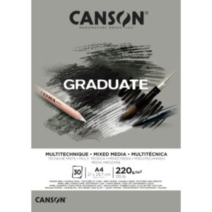 CANSON    Graduate Mixed Media        A4 400110371 20 Blatt, grau, 220g