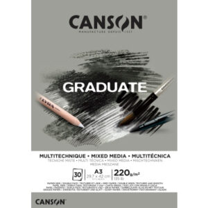 CANSON    Graduate Mixed Media        A3 400110372 20 Blatt, grau, 220g