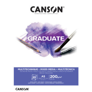 CANSON    Graduate Mixed Media        A5 400110376 20 Blatt, weiss, 200g