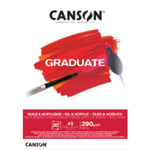 CANSON    Graduate Öl und Acryl       A5 400110379 20 Blatt, weiss, 290g