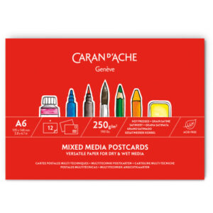 CARAN D'A Postkartenblock             A6 454.112   12 Blatt               250g/m2