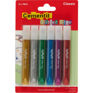 CEMENTIT  Glitter Glue Classic 52.014.20                         6x10ml
