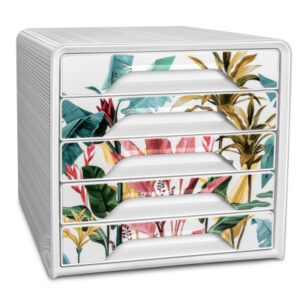 CEP       Schubladenbox Smoove Tropical 7-111     5 Schubladen    weiss/tropisch
