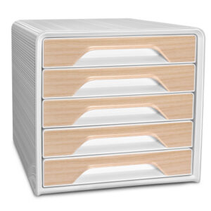 CEP       Schubladenbox Smoove Silva 7-111     5 Schubladen       weiss/buche