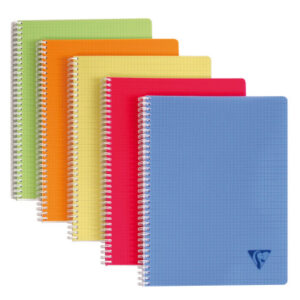 CLAIREFON Spiralheft ass.             A4 328126    5mm, kariert          90 Blatt