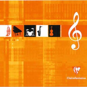 CLAIREFON Musikheft Italian      22x17cm 3754      weiss                 24 Blatt