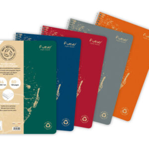 CLAIREFON Spiralheft FOREVER          A4 68406C    liniert, assortiert   60 Blatt
