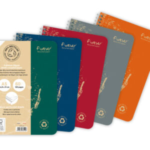 CLAIREFON Spiralheft FOREVER          A5 68412C    kariert, assoriert    60 Blatt
