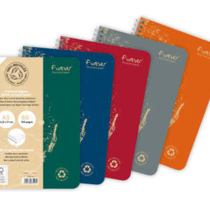 CLAIREFON Spiralheft FOREVER          A5 68416C    liniert, assortiert   60 Blatt