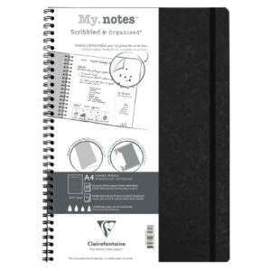 CLAIREFON AGE BAG MY.NOTES            A4 783431C   Spiralbuch dot schwarz   60 Bl