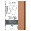 CLAIREFON AGE BAG MY.NOTES            A4 78343C    Spiralbuch dot braun  60 Blatt