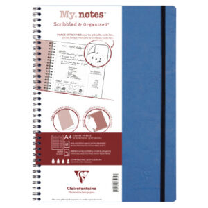 CLAIREFON AGE BAG MY.NOTES            A4 783464C   Spiralbuch liniert blau  60 Bl