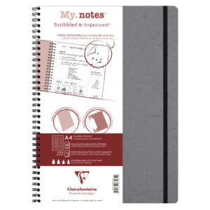 CLAIREFON AGE BAG MY.NOTES            A4 783465C   Spiralbuch liniert grau  60 Bl