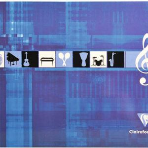 CLAIREFON Musikheft Spiral            A4 8104      weiss                 25 Blatt