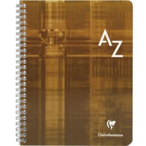 CLAIREFON Spiralheft mit Index ass.   A5 8549      5mm                   90 Blatt