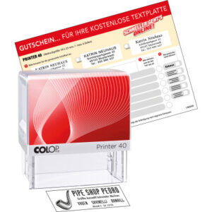 COLOP     Mehrtextstempel 40        6 Zeilen               23x59mm