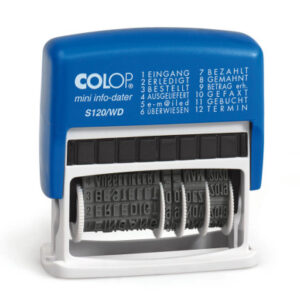 COLOP     Mehrtextstempel         41x4mm S120WDD02 12 Texte                     D