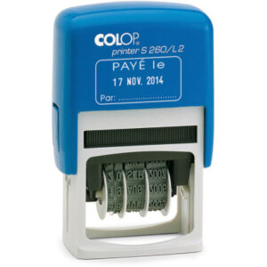 COLOP     Datumstempel Paye le         F S260L2/F  24x45mm