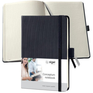 CONCEPTUM Notizbuch                   A6 CO131     kariert                schwarz