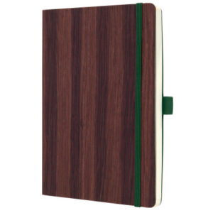 CONCEPTUM Notizbuch                   A5 CO674     dark wood, dots     194 Seiten