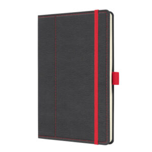 CONCEPTUM Notizbuch                   A5 CO695     grey-red, dots      194 Seiten