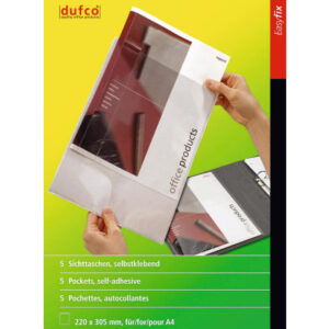 DUFCO     Easyfix Sichttasche 50003.204 220x305mm A4,5 Stk.
