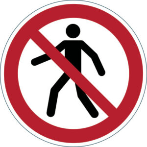 DURABLE   Symbol -Fussgänger Verboten 173203