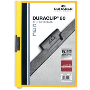 DURABLE   Klemmhefter DURACLIP 60     A4 220904    für 60 Blatt A4 gelb
