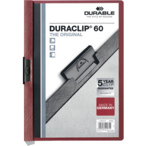 DURABLE   Klemmhefter DURACLIP 60     A4 220931    aubergine