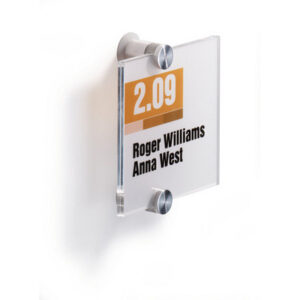 DURABLE   Türschild Crystal Sign 482019    transparent, acryl   105x105mm