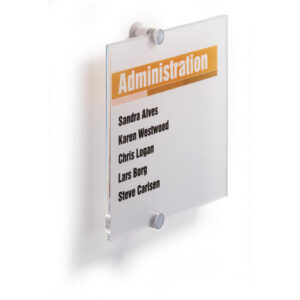 DURABLE   Türschild Crystal Sign 482419    transparent, acryl   210x210mm