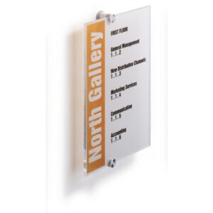 DURABLE   Türschild Crystal Sign      A4 482519    transparent, acryl   210x297mm