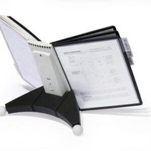 DURABLE   Displaysystem SHERPA Table 10 563222    grau/schwarz,10 Sichttafeln A4