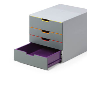 DURABLE   Schubladenbox VARICOLOR 760427    4 Schubladen, color