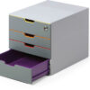 DURABLE   Schubladenbox VARICOLOR SAFE 760627    4 Schubladen, color