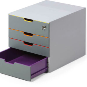 DURABLE   Schubladenbox VARICOLOR SAFE 760627    4 Schubladen, color