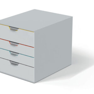DURABLE   Box VARICOLOR 4 762427    weiss/mehrfarbig  4 Schubladen