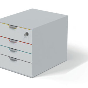 DURABLE   Box VARICOLOR SAFE 4 762627    weiss/mehrfarbig  4 Schubladen
