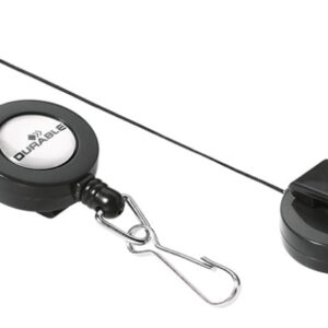 DURABLE   Ausweiskarten-Halter 822158    10 Stück        mit Federhaken