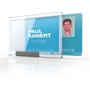 DURABLE   Kartenhalter PUSHBOX MONO 892219    f. 1 Karte            10 Stück