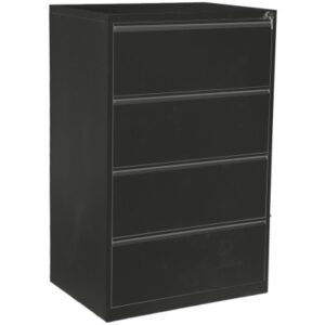 EDGY      HR-Schrank 3424/9005 4 Schubladen breit, schwarz