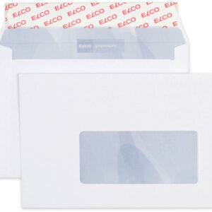 ELCO      Couvert Premium m/Fenster   C6 30696     100g, weiss          500 Stück