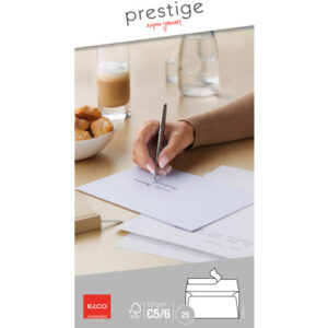 ELCO      Briefumschlag Prestige    C5/6 70499.12  120g,weiss,o.Fenster   25 Stk.