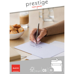 ELCO      Briefumschlag Prestige      C6 73118.12  120g,weiss,o.Fenster   25 Stk.