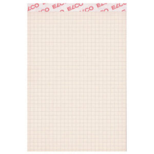 ELCO      Notizblock kariert 4mm      A5 73312.27  grau recycling 65g   100 Blatt