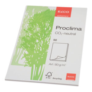 ELCO      Schreibblock Proclima       A4 74301.14  blanko, 70g           50 Blatt