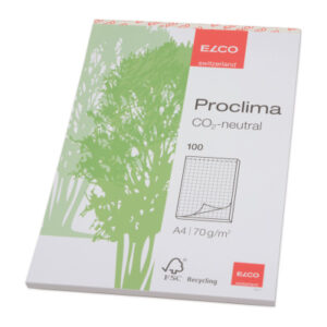 ELCO      Schreibblock Proclima       A4 74325.17  kariert, 70g         100 Blatt