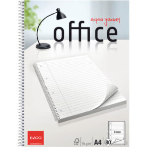 ELCO      College Office liniert 9mm  A4 74436.15  hochweiss, 70g        80 Blatt