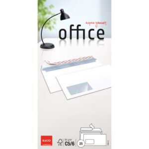 ELCO      Couvert Office m/Fenster  C5/6 74465.12  80g, weiss            25 Stück